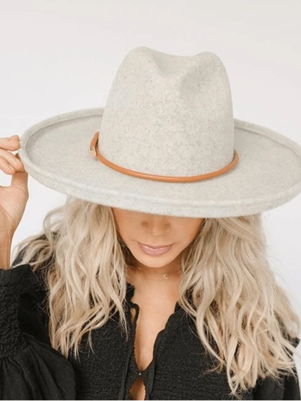 Gigi Pip x Cara Loren Pencil Brim Hat Heather Grey